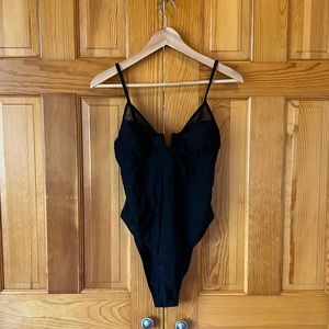 NWT - Cupshe Black Mesh One piece
